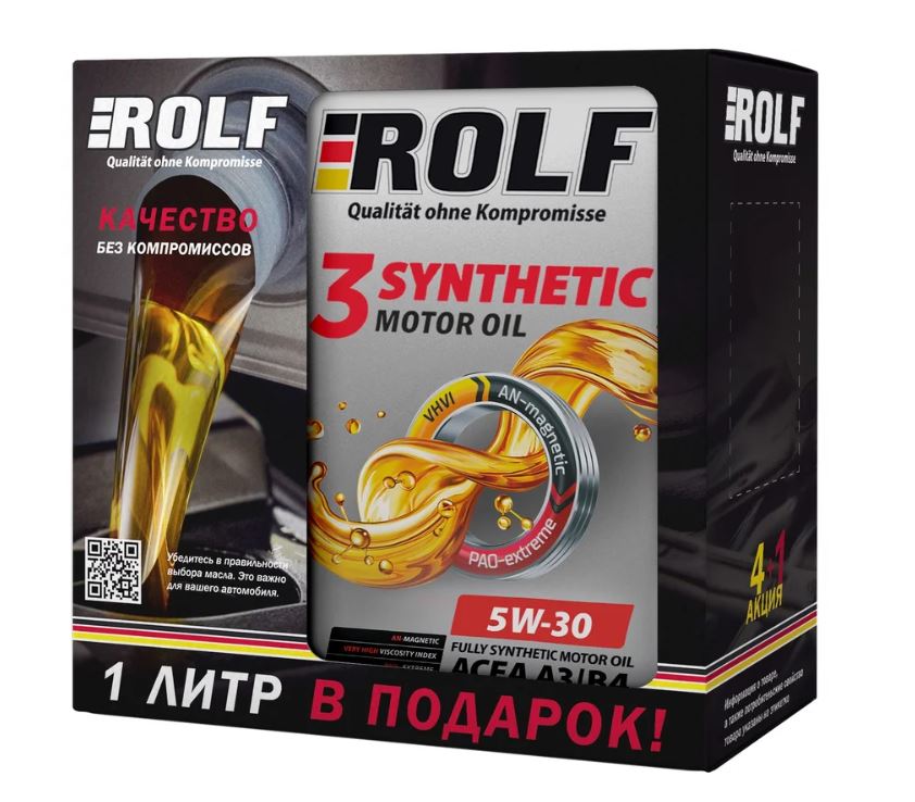 ROLF 5W30 3-Synthetic A3/B4 5л (4+1)